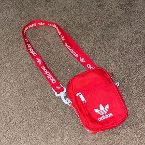 red adidas cross body belt bag